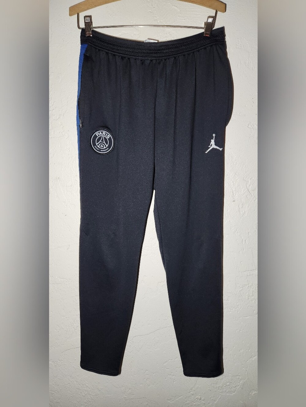 Nike Air Jordan x Paris Saint Germain Men's Size L Black Dry Strike Track Pants